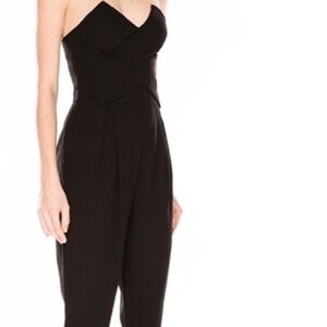 KEEPSAKE THE LABEL | Holding Back Pointed Strapless Jumpsuit in Black | M
